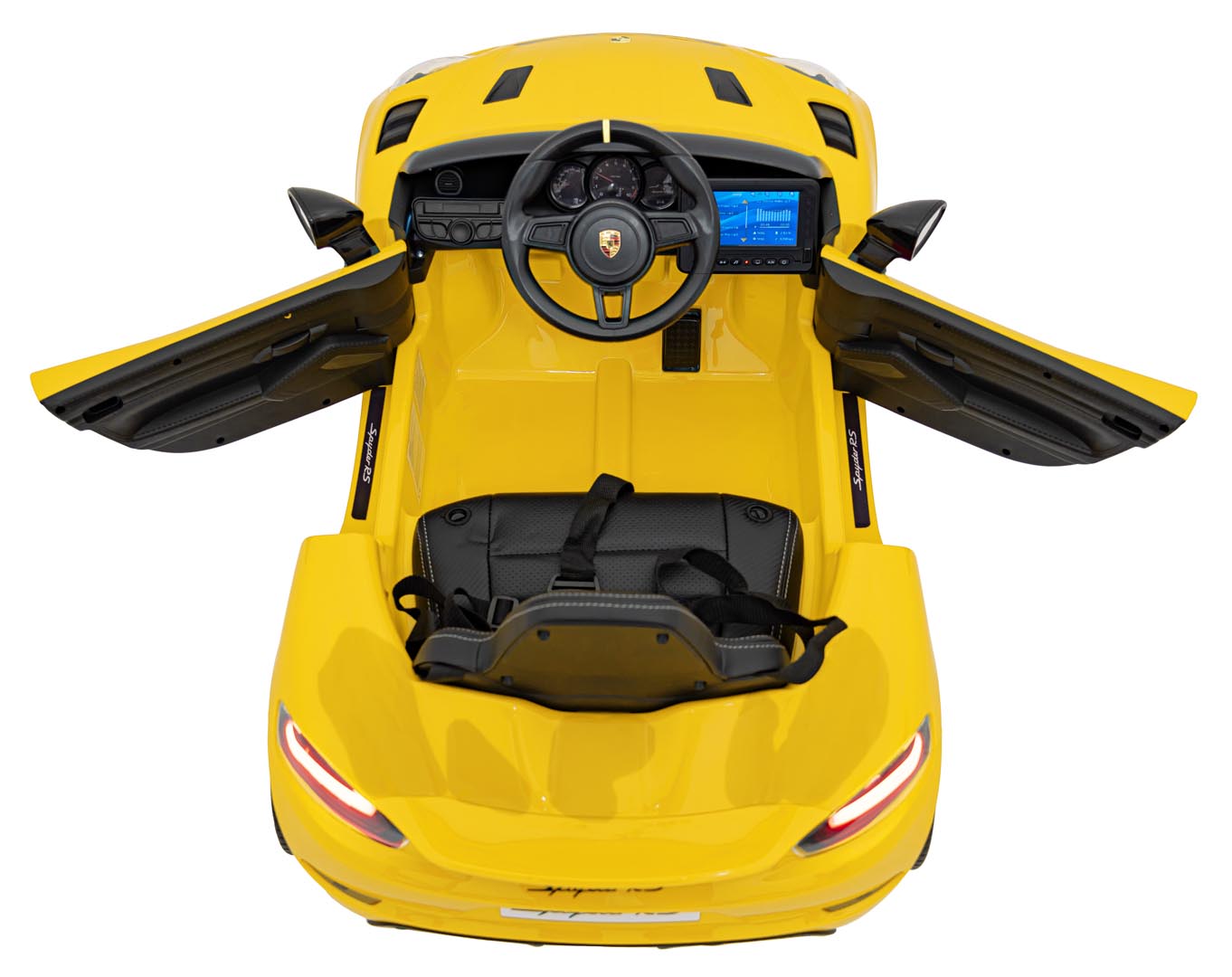 Licencirani auto na akumulator Porsche 718 MP4 - žuti