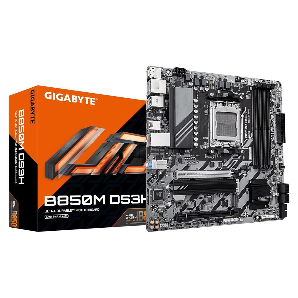 GIGABYTE B850M DS3H matična ploča AMD B850 Utor AM5 Mikro ATX