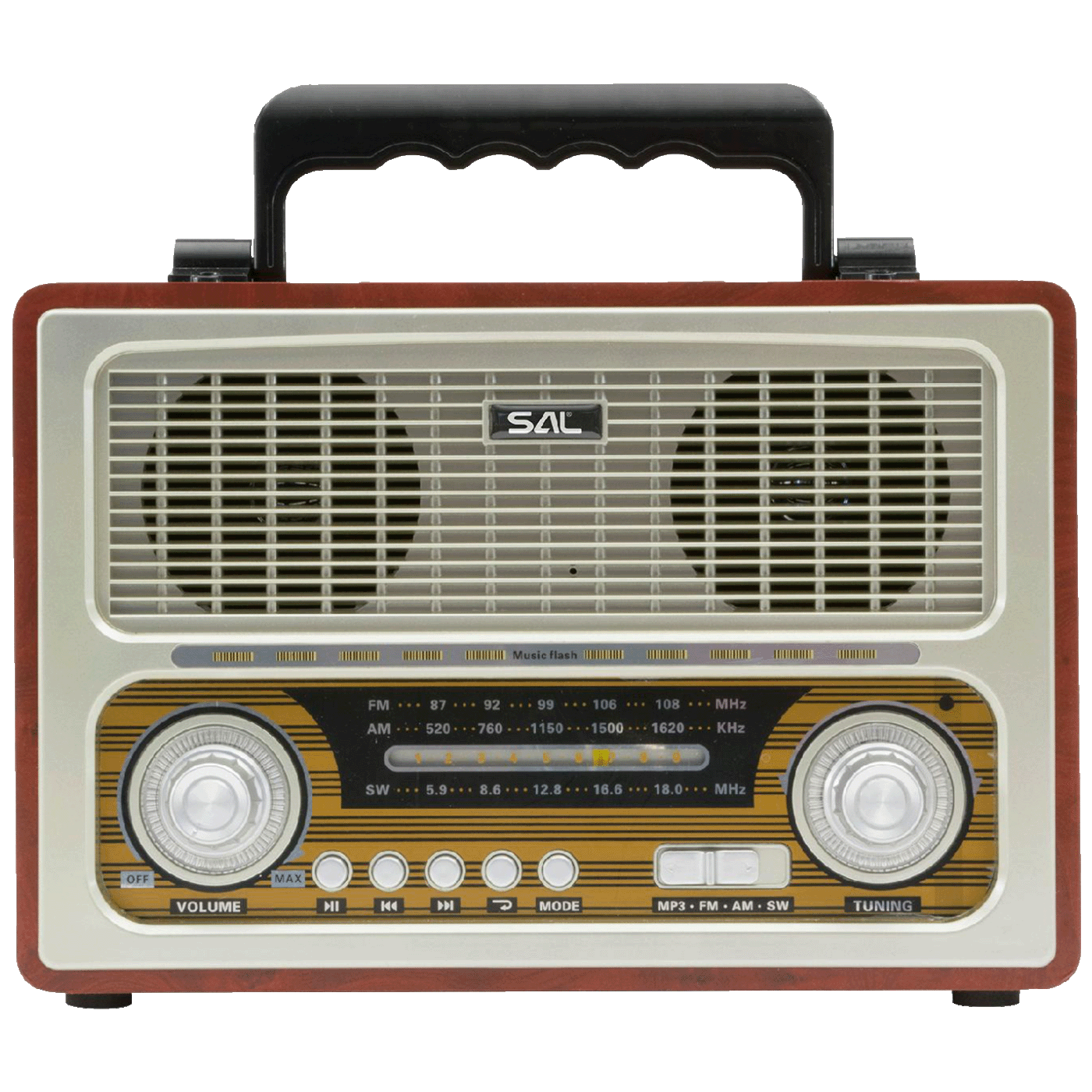SAL Retro radio + BT bežični zvučnik, 4in1, FM, MP3, AUX - RRT3