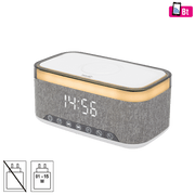 home Sat sa alarmom, FM, 2x5W Bluetooth, Qi punjenje, LED zaslon - LTCR06