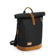 Fillikid torba/ruksak za mamu Rolltop Berlin, crna melange