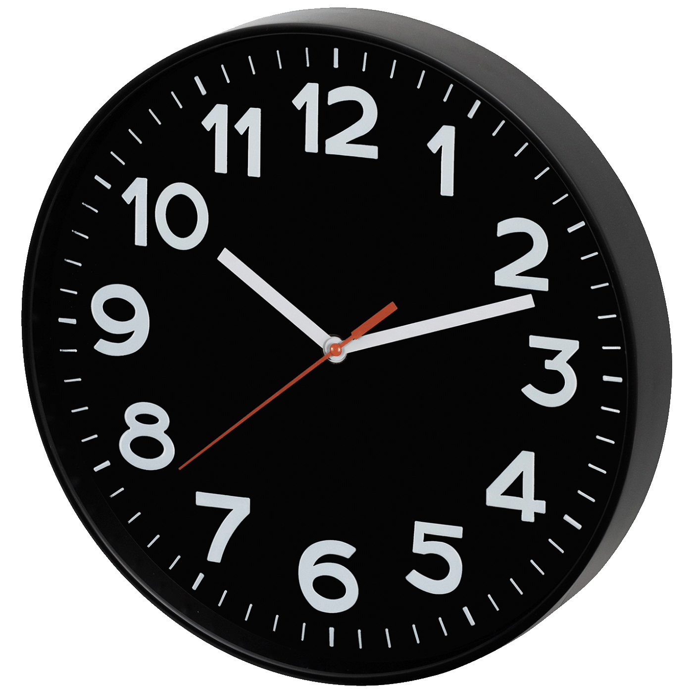 home Zidni sat, staklena prednja strana, 1 x AA baterija, 300 mm - AWC300WH