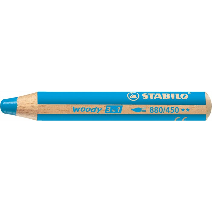 STABILO woody 3 in 1 Plavo 1 kom