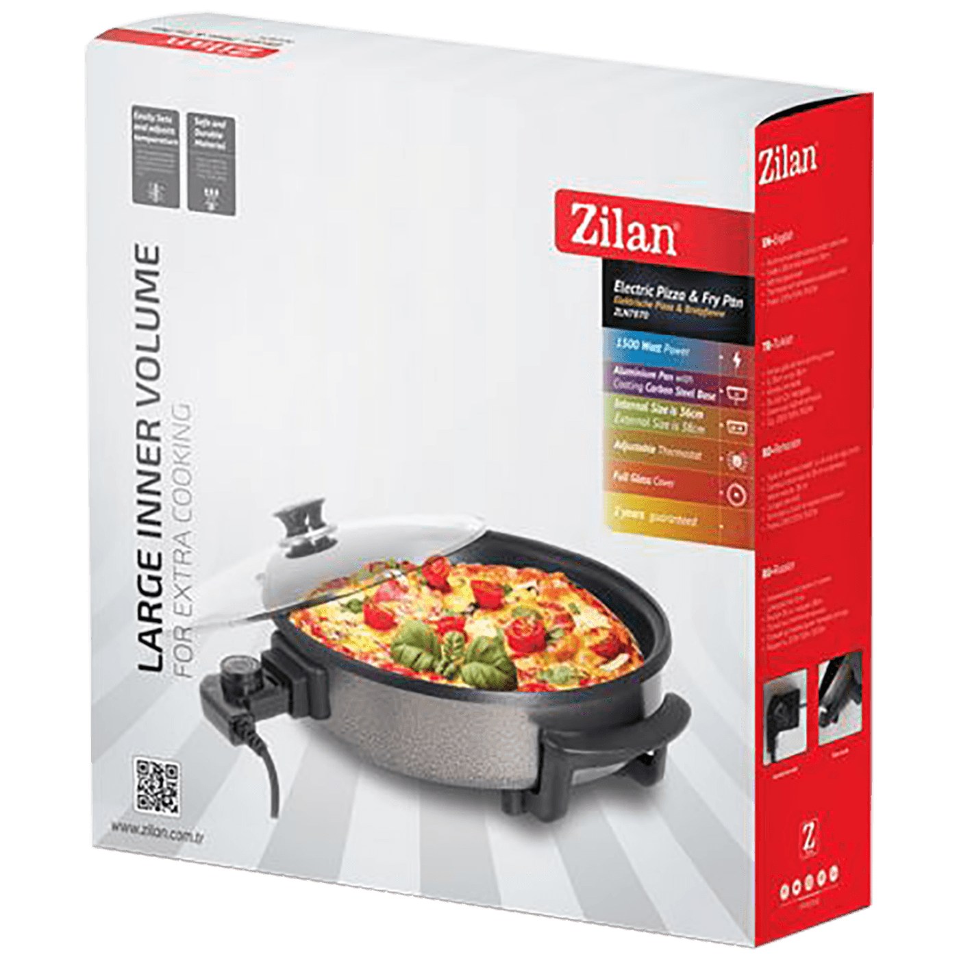 Zilan Pizza pekač, promjer 36 cm / 38 cm, 1500 W - ZLN7870