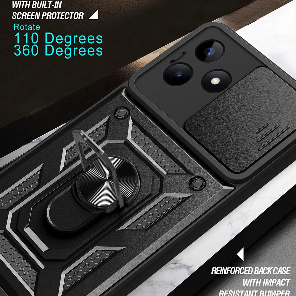 Techsuit – serija CamShield zaštitna maskica za Realme C53 – crna