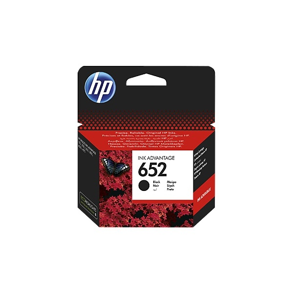 HP 652 Black Original Ink Advantage Cartridge spremnik s tintom 1 kom Crno