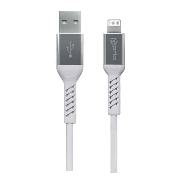 PRIO Charge & Sync USB A na Lightning kabel MFi certificiran 2 m bijele boje