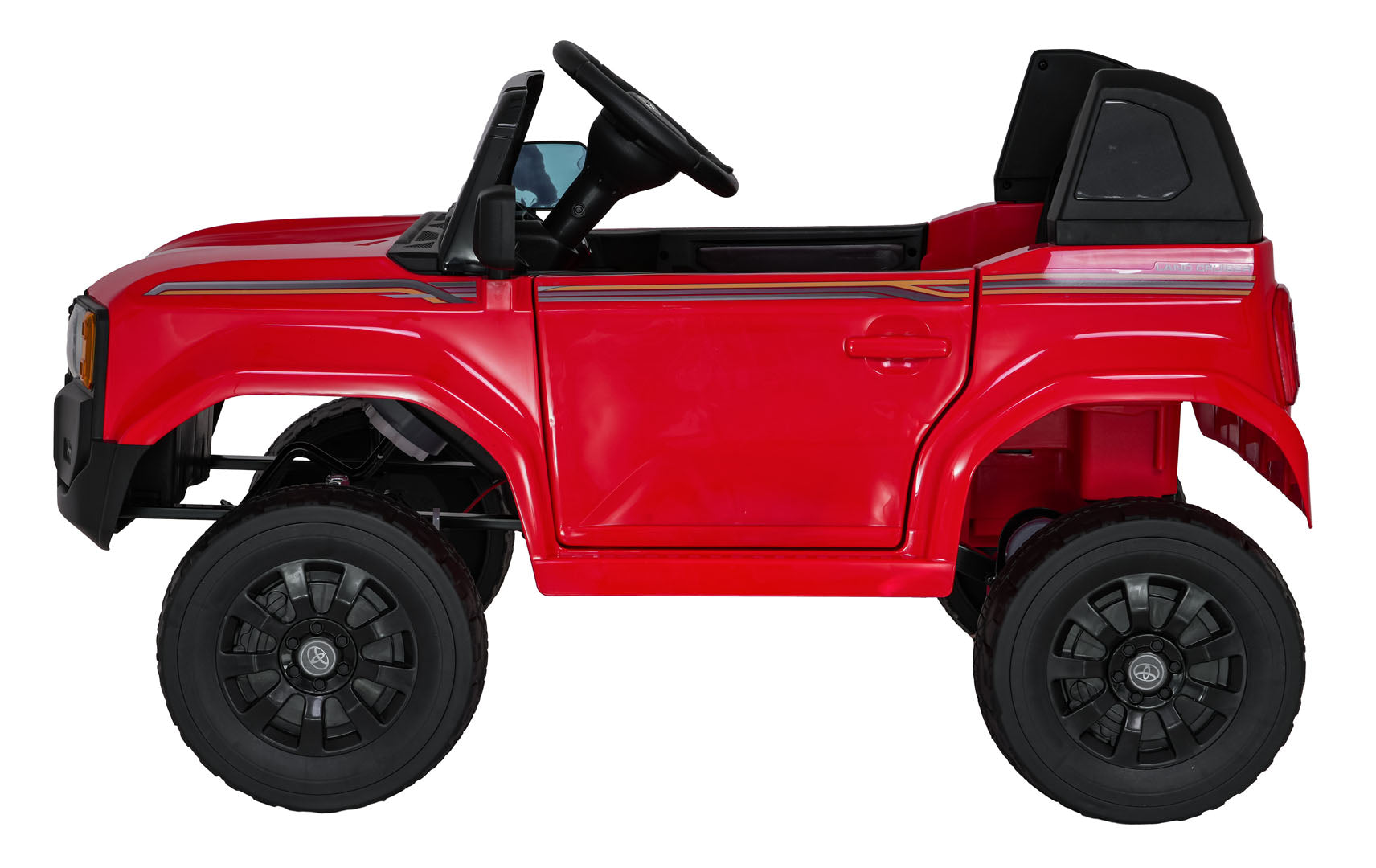 Licencirani auto na akumulator Toyota Land Cruiser PRADO 4x4 - crveni
