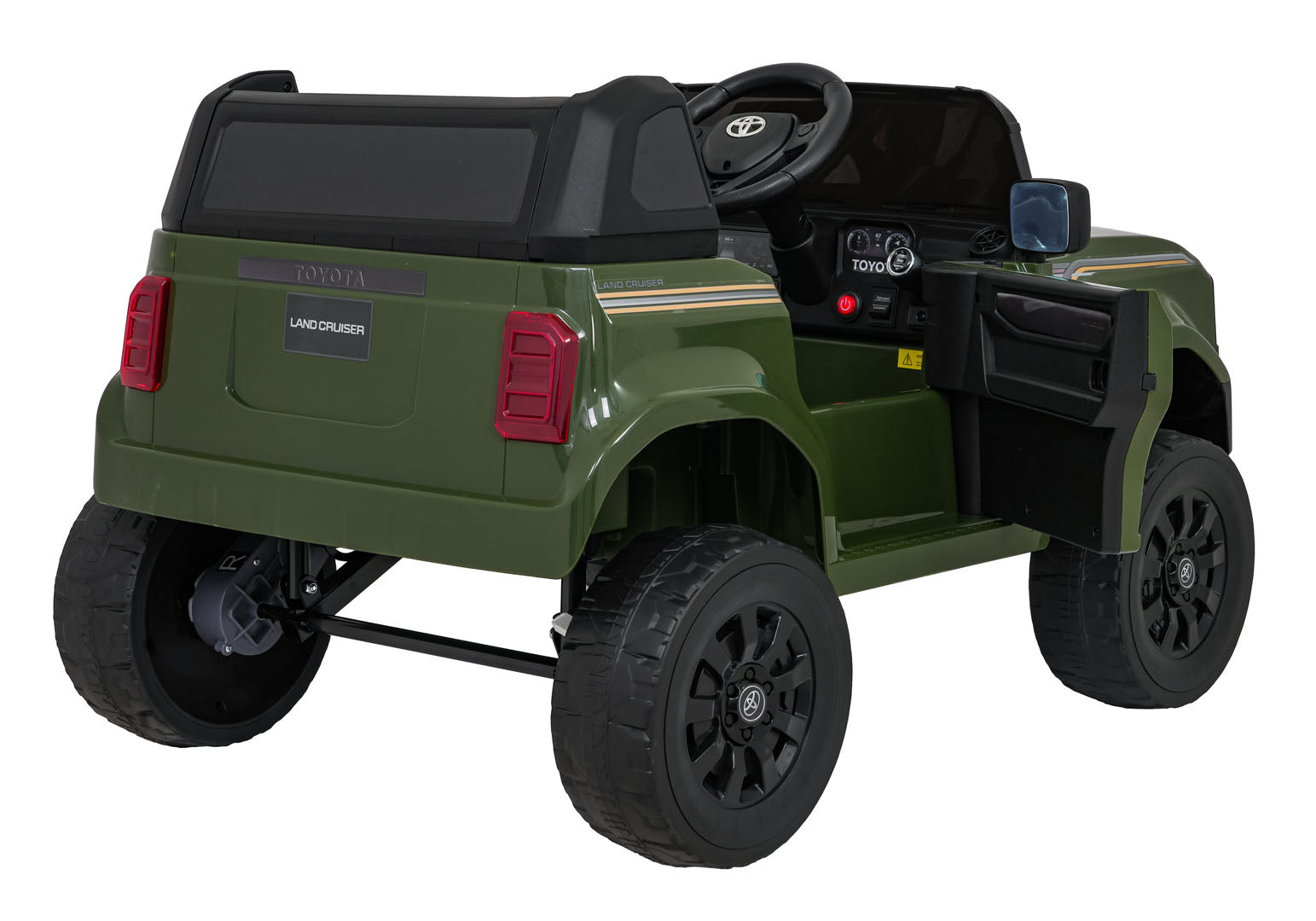 Licencirani auto na akumulator Toyota Land Cruiser PRADO 4x4 - tamno zeleni