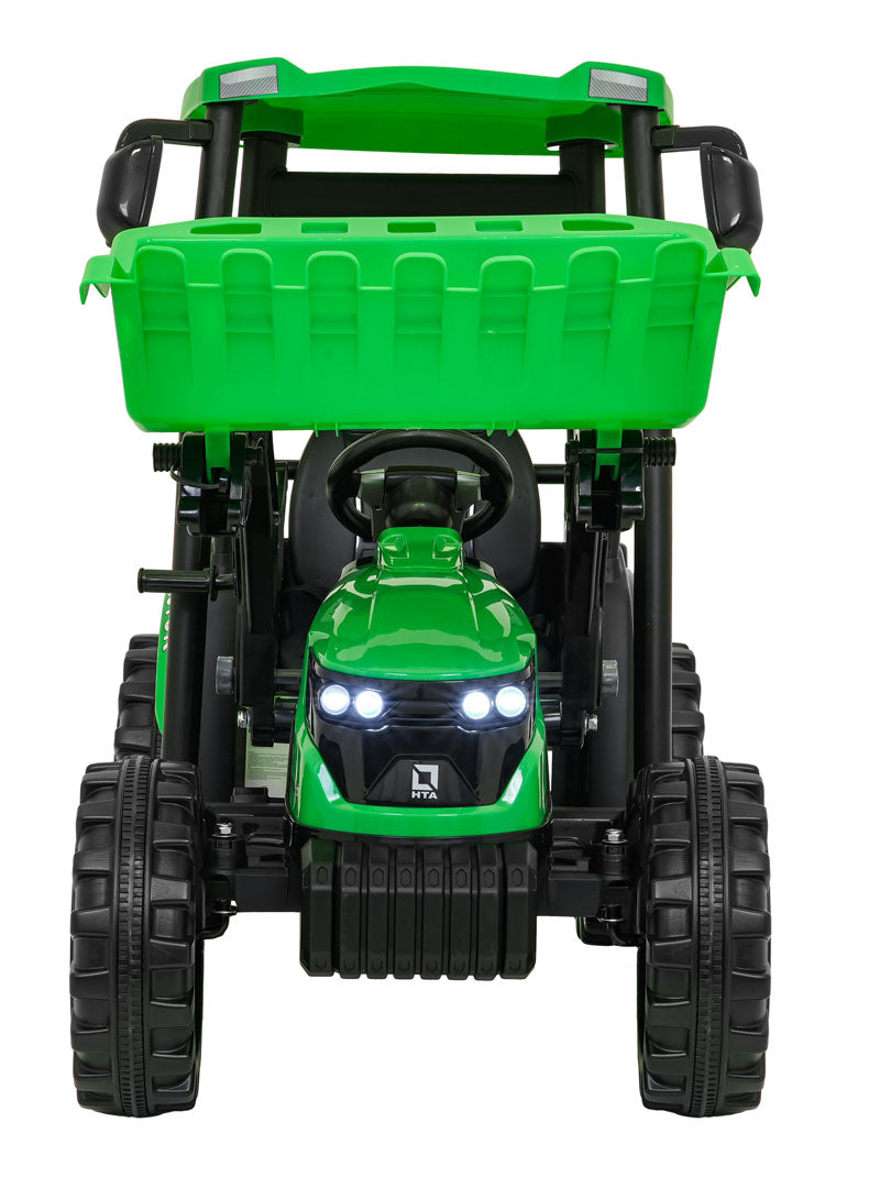 Traktor na akumulator s prikolicom MEGA D68 - zeleni