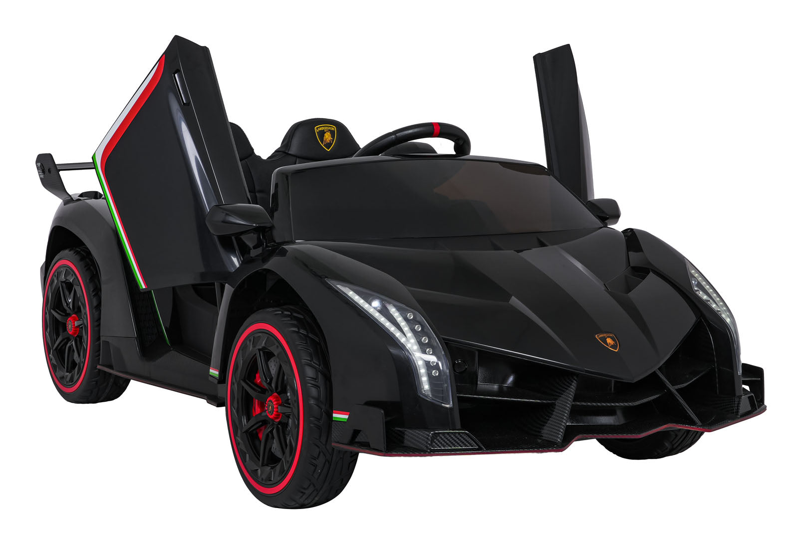 Licencirani auto na akumulator Lamborghini Veneno 4x4 - dvosjed - crni