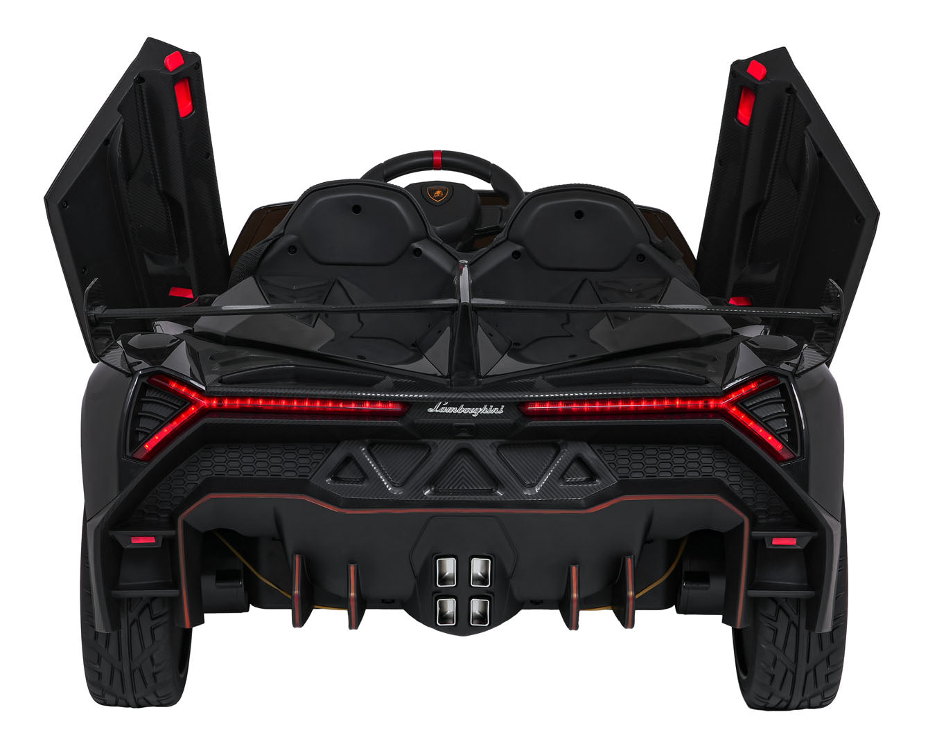 Licencirani auto na akumulator Lamborghini Veneno 4x4 - dvosjed - crni