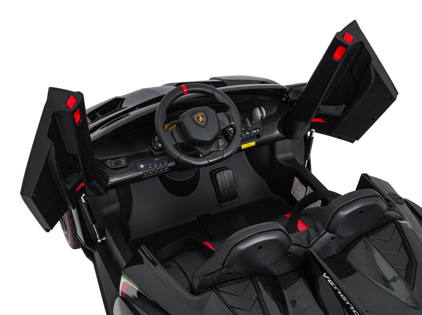 Licencirani auto na akumulator Lamborghini Veneno 4x4 - dvosjed - crni
