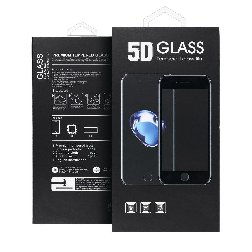 5D Full Glue kaljeno staklo za Samsung Galaxy A03 / A04 / A04e sa crnim okvirom