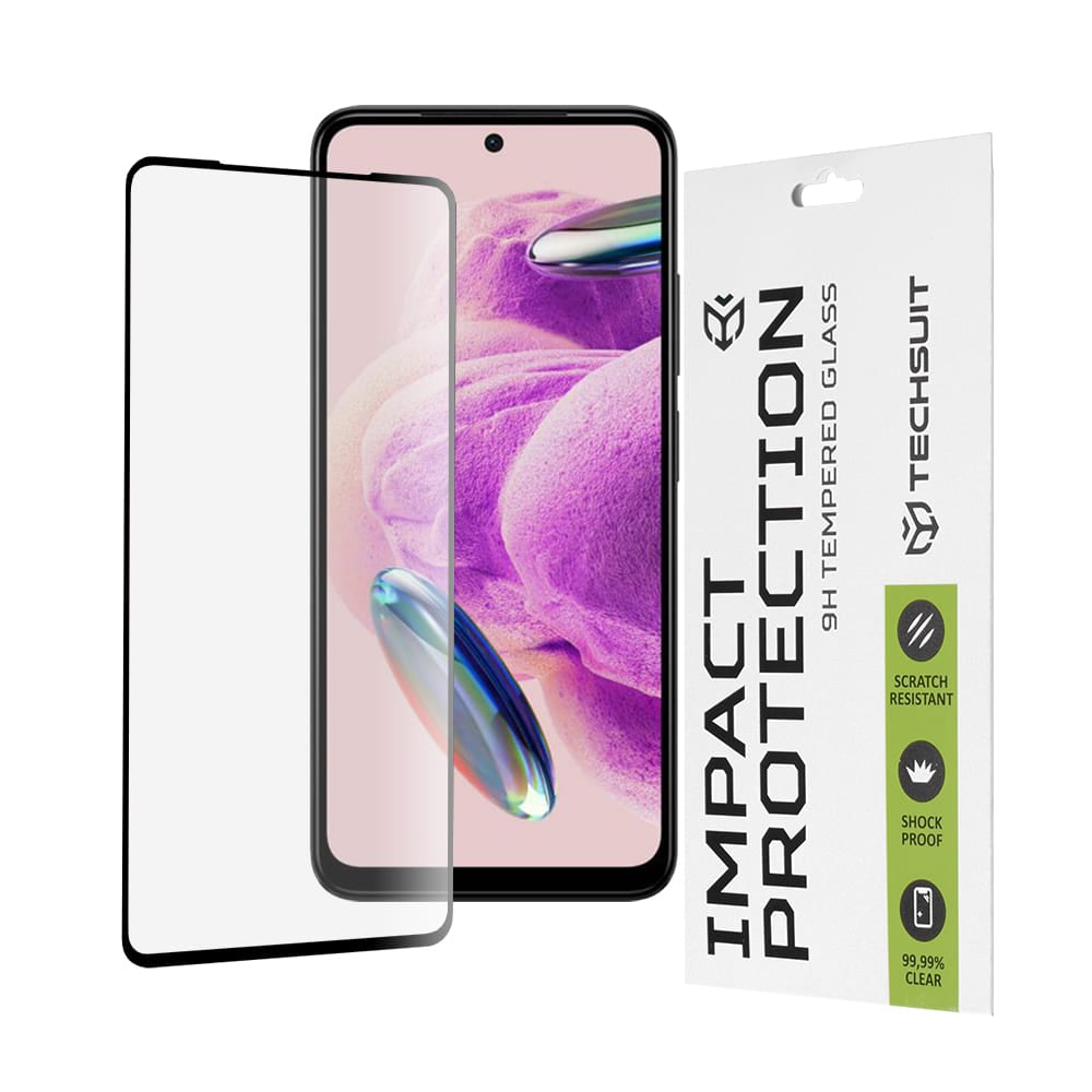 Techsuit – 111D Full Cover / Full Glue Glass za Xiaomi Redmi Note 12S