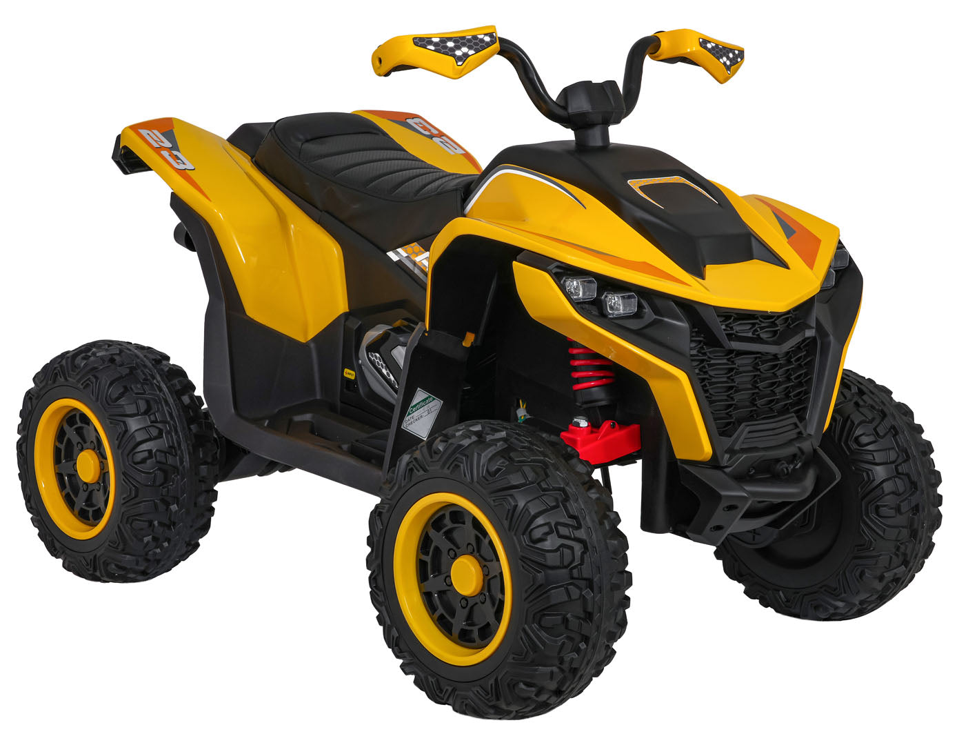 Quad na akumulator Fast Wheel 4x4 - žuti
