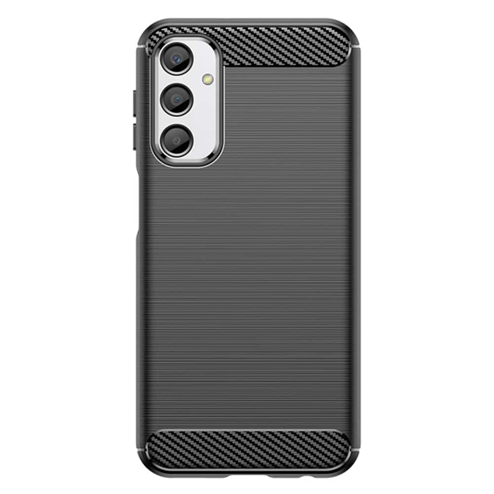 Techsuit Carbon Silicone maska za Samsung Galaxy A15 4G / A15 5G – crna