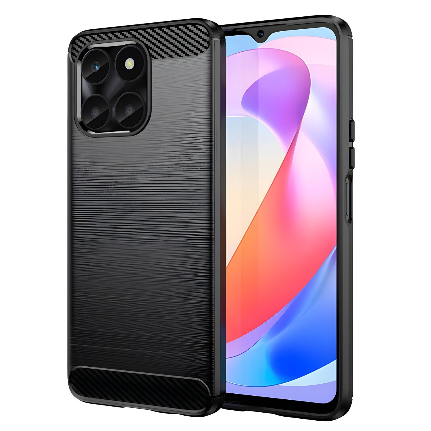 Futrola Carbon Shield TPU za Honor X6a - Crna KP29992