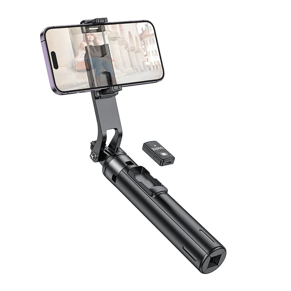 HOCO selfie stick s bežičnim daljinskim upravljačem i stativom K21 crni