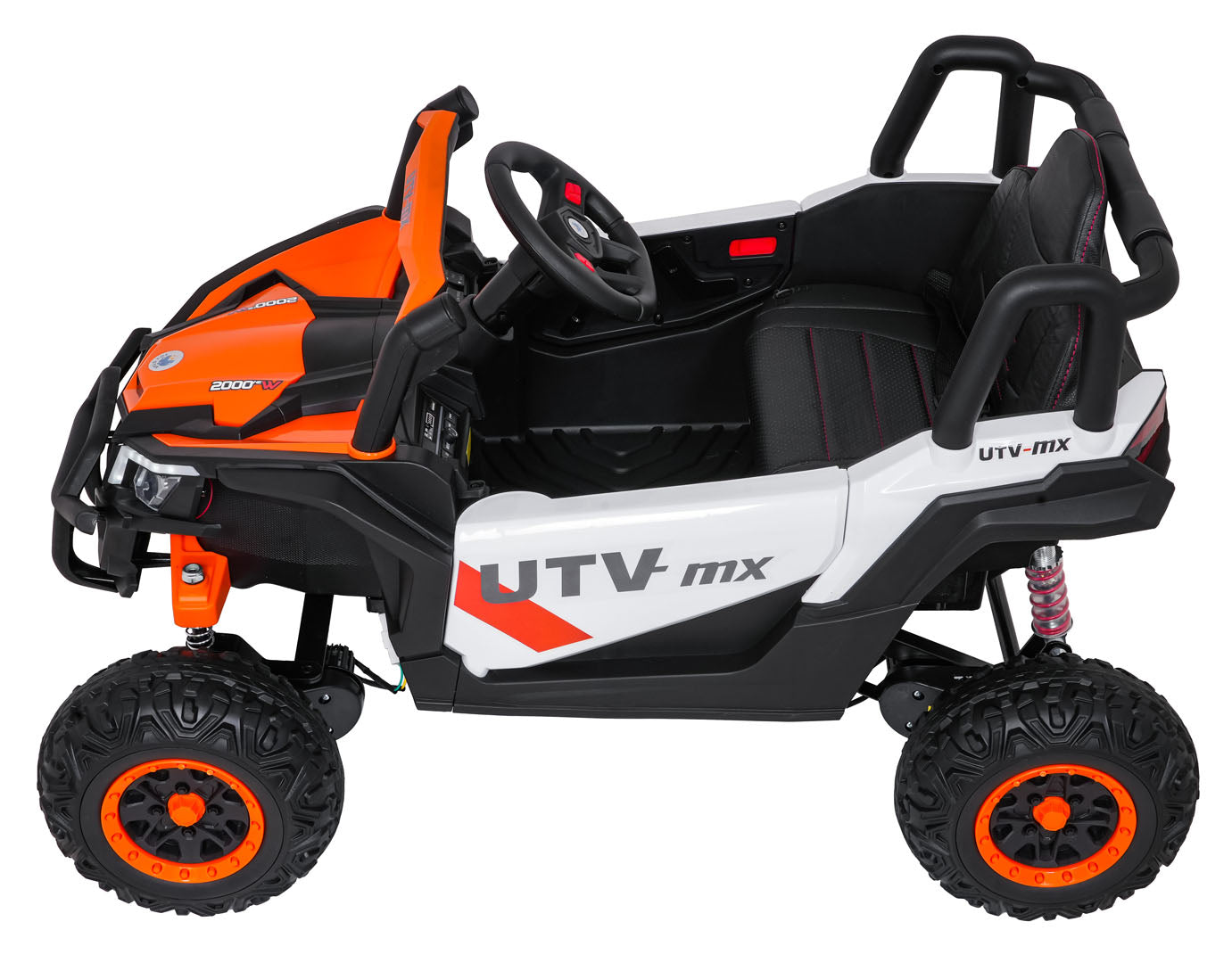 Buggy na akumulator Madman UTV-MX 4x4 - bijelo/narančasti