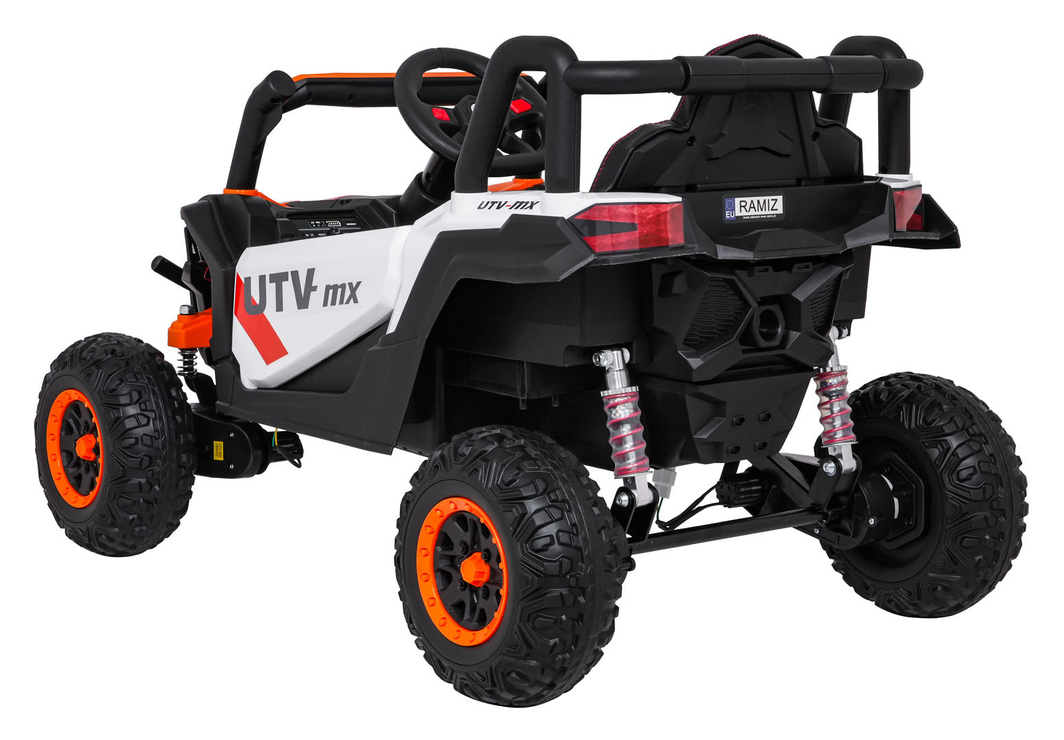 Buggy na akumulator Madman UTV-MX 4x4 - bijelo/narančasti