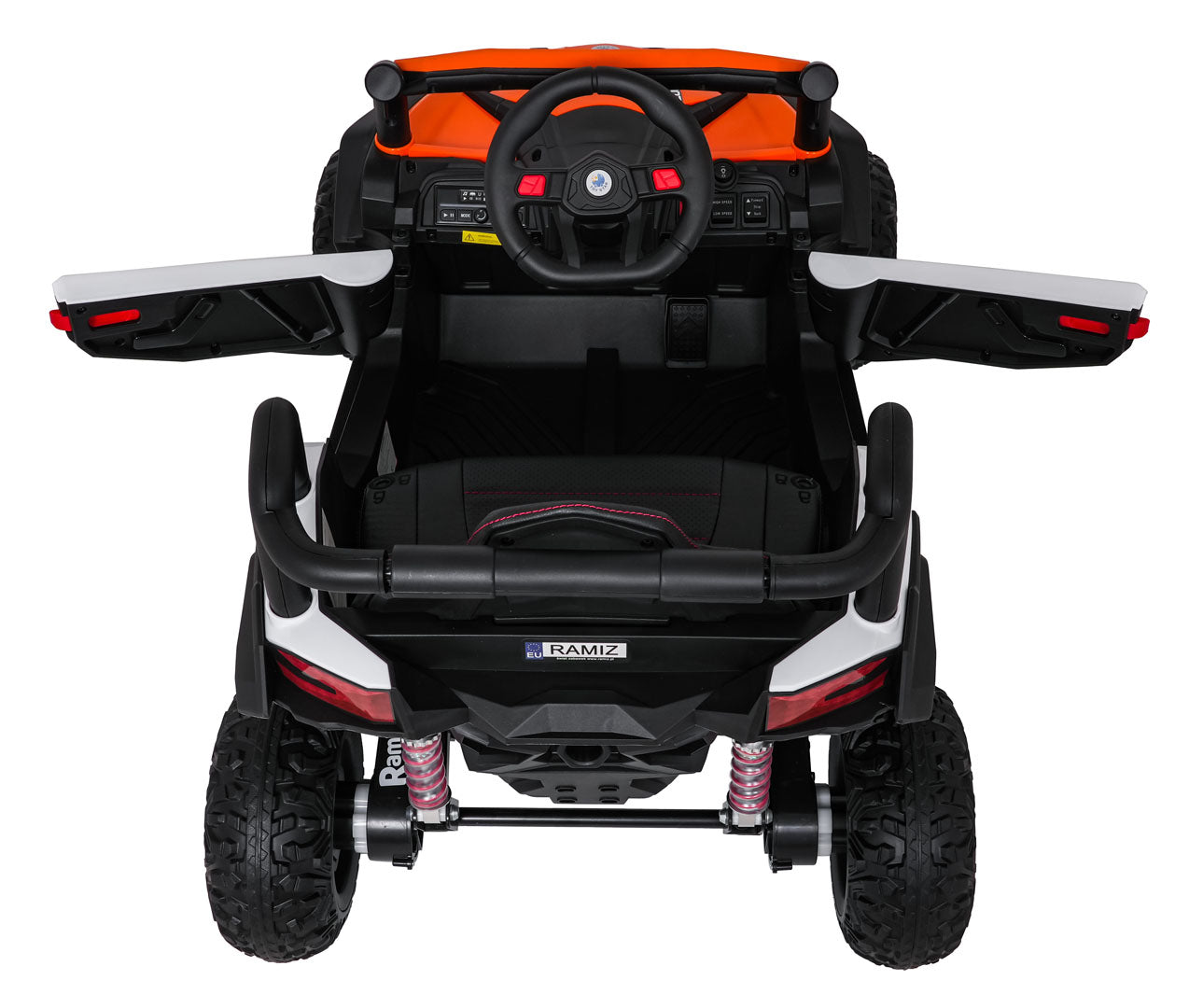 Buggy na akumulator Madman UTV-MX 4x4 - bijelo/narančasti