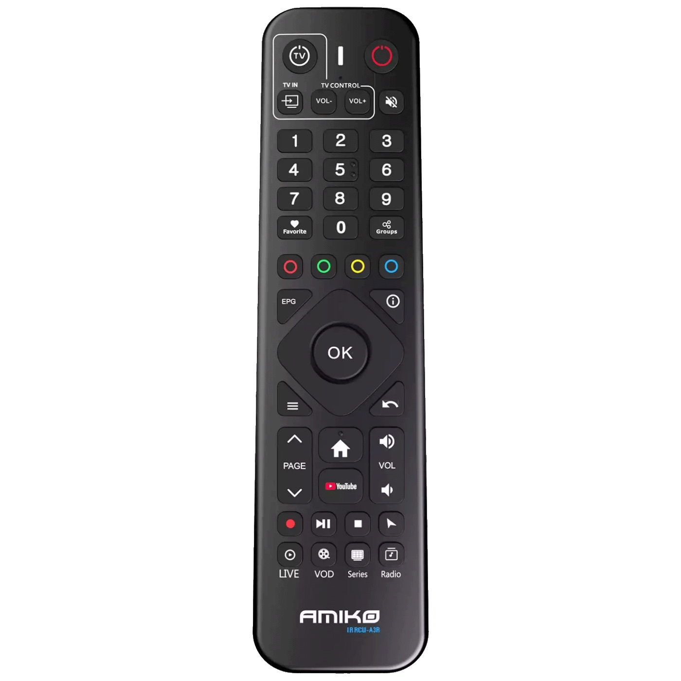Amiko Prijemnik IPTV, Android OS, 2/16GB, 4K, WiFi Dual Band, BT - A14 GREEN
