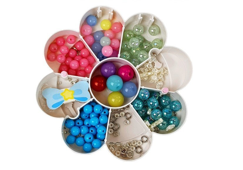 DIY Jewelry Bead Set Folding Mirror Box