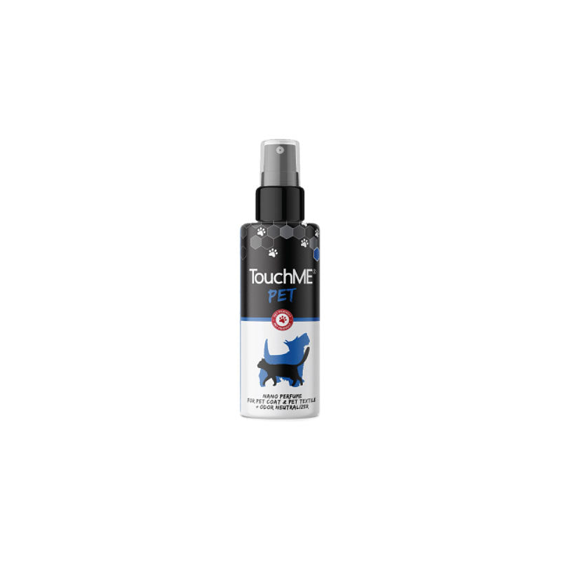 TouchME® PET BLUE - nano parfem za ljubimce i njihov tekstil + neutralizator neugodnih mirisa, aktivira se dodirom 50 ml