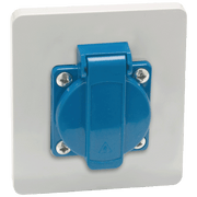 Famatel Utičnica zidna, schuko, 16A, 250V, 1x2P+TTL, IP54 - 3915