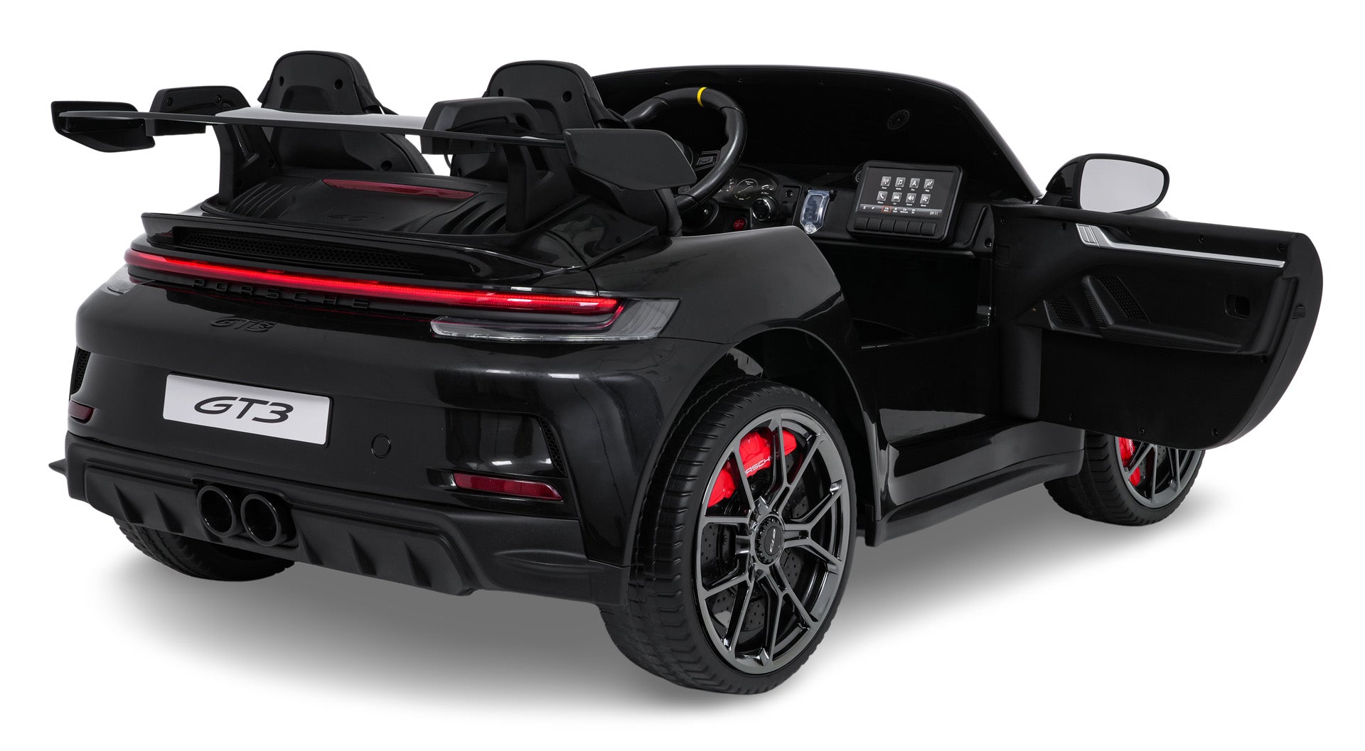 Licencirani auto na akumulator Porsche 911 GT3 4x4 STRONG - dvosjed - crni