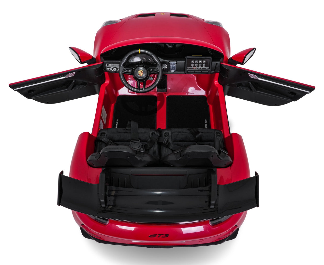 Licencirani auto na akumulator Porsche 911 GT3 STRONG - dvosjed - crveni