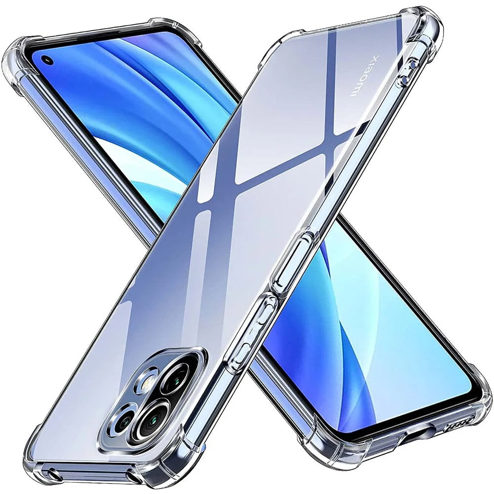 Techsuit Shockproof Clear Silicone prozirna maskica otporna na udarce za Xiaomi Mi 11 Lite 4G / Mi 11 Lite 5G / 11 Lite 5G NE