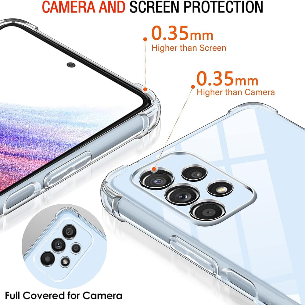 Techsuit Shockproof Clear Silicone prozirna maskica otporna na udarce za Samsung Galaxy A53 5G