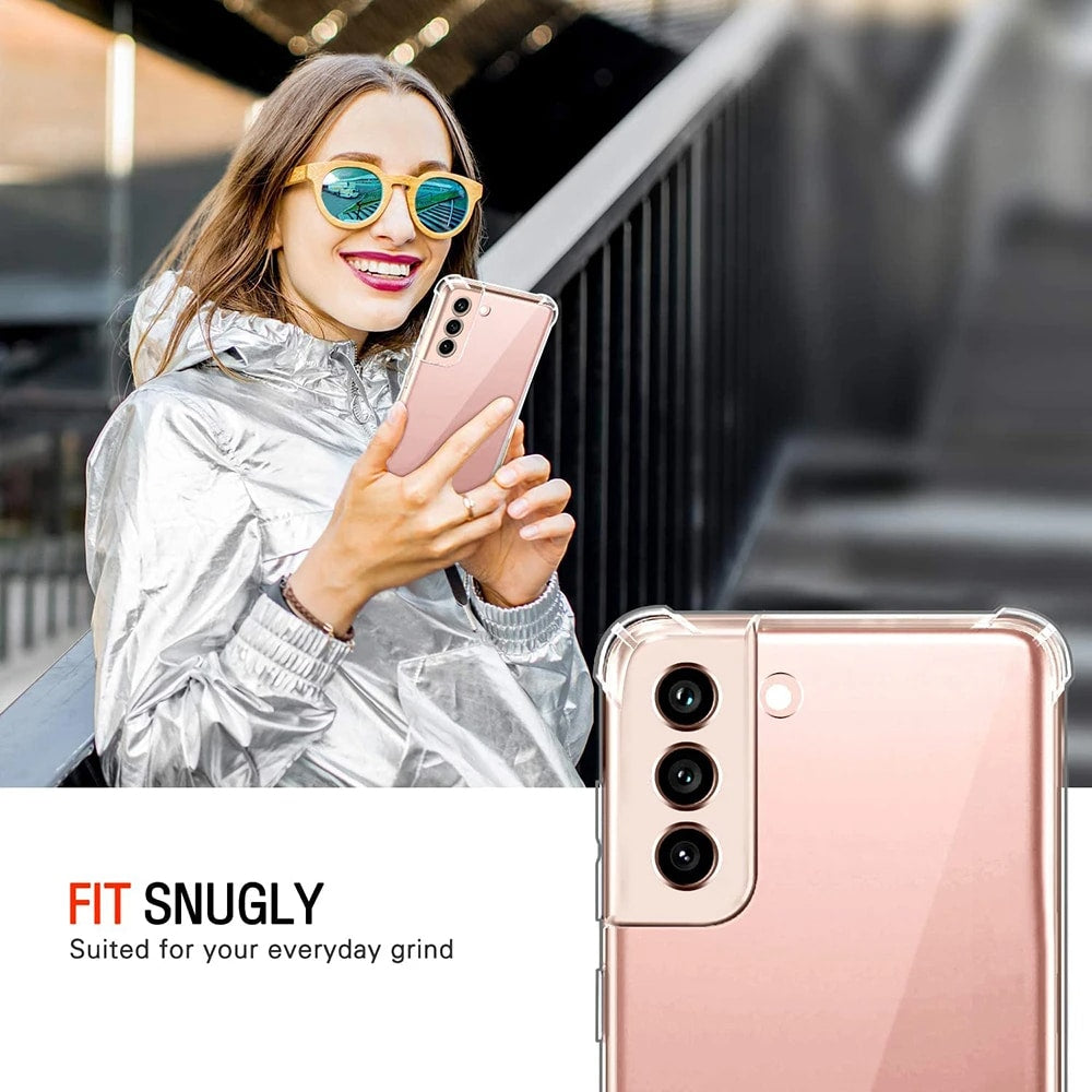Techsuit Shockproof Clear Silicone prozirna maskica otporna na udarce za Samsung Galaxy S21 FE 5G