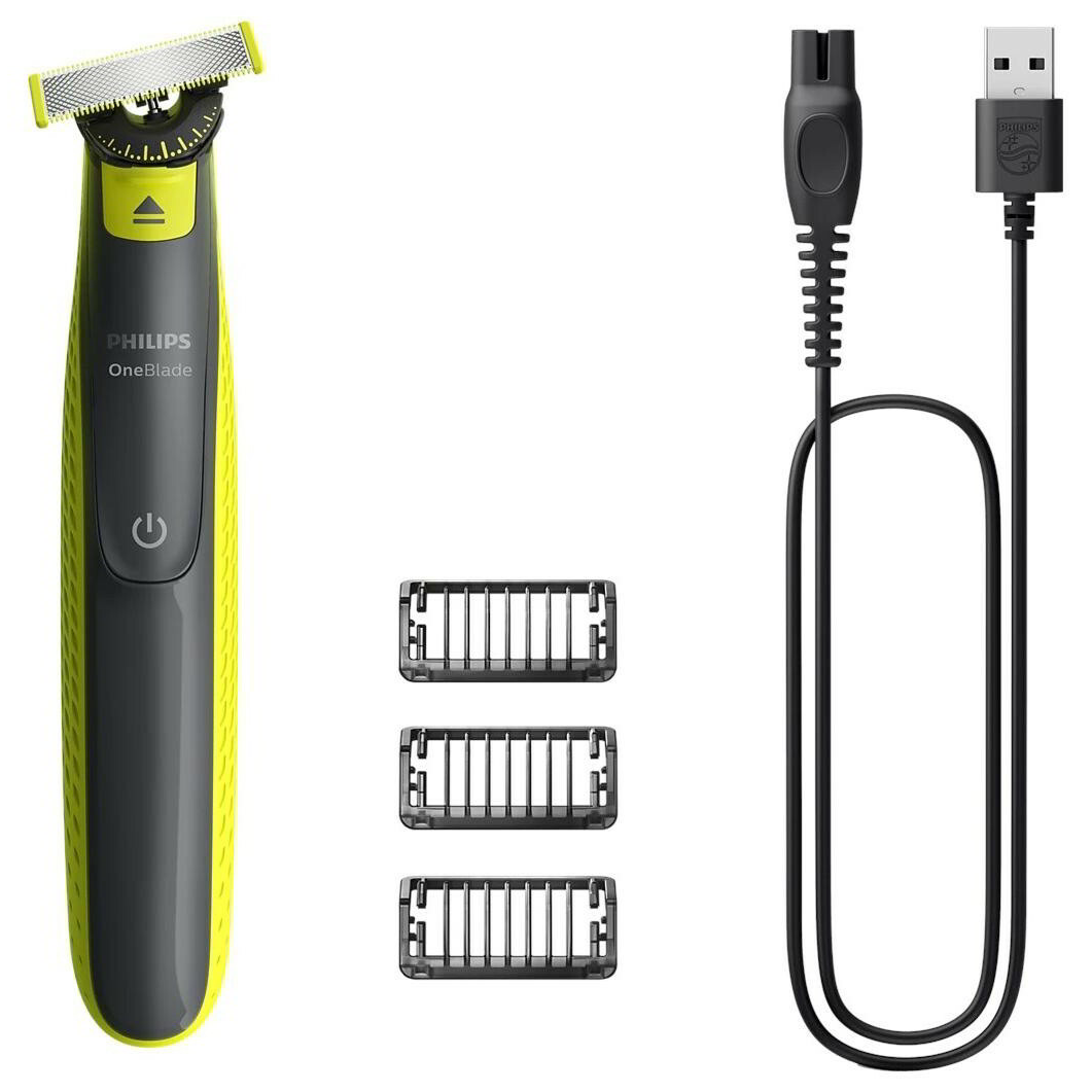 Philips Norelco OneBlade QP2724/23 muški brijaći aparat Brijač s mrežicom Šišač Sivo, Limeta