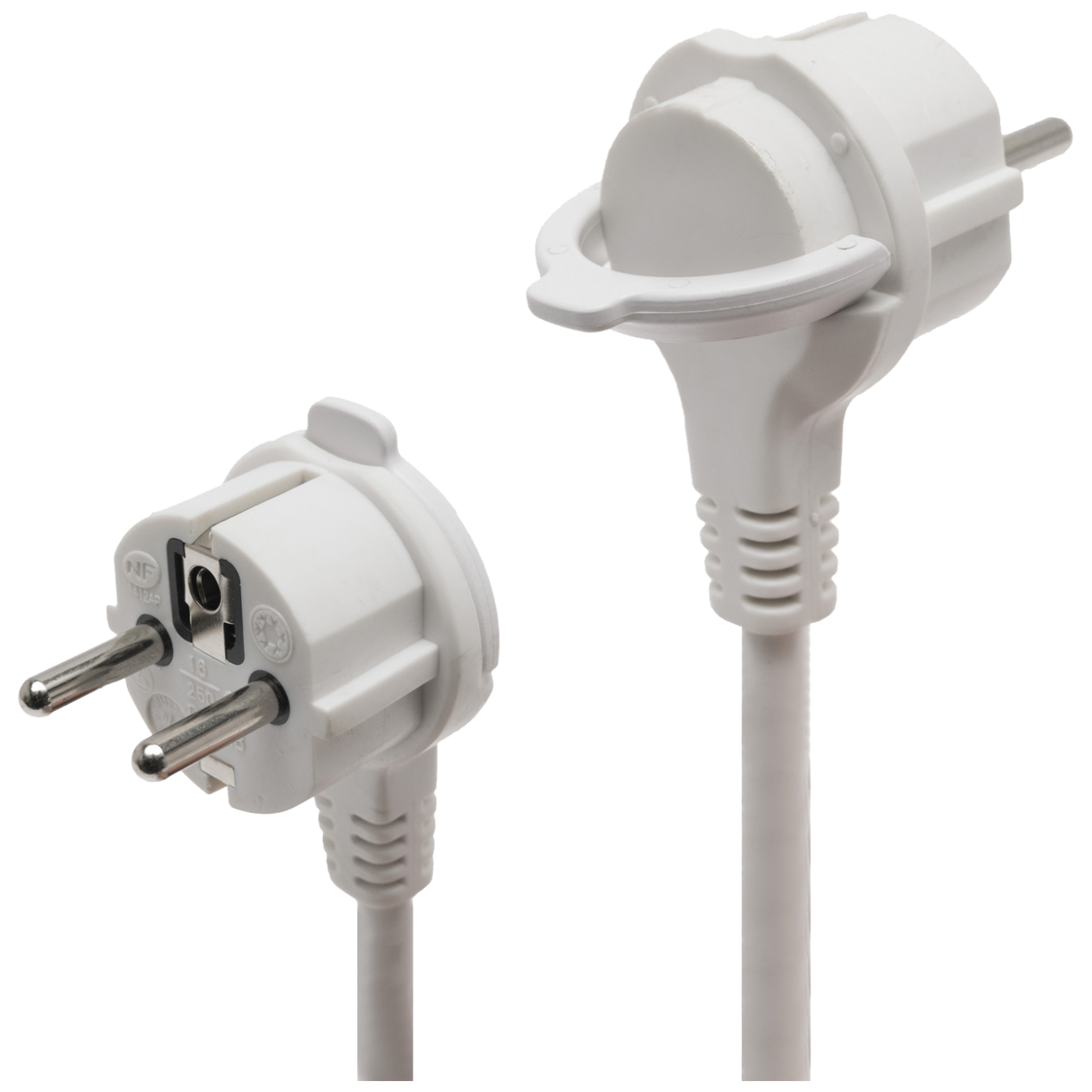 home Produžni kabel, 4 utičnice, 3 x 1,0mm², 1,5met, bijeli - NV 04TK/WH