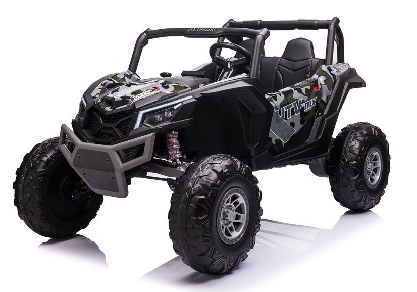 Buggy na akumulator UTV-MX613 Camo – 4×4 – dvosjed – crni/lakirani
