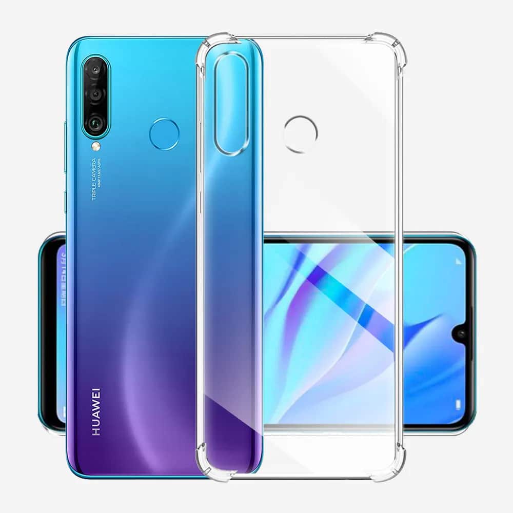 Techsuit Shockproof Clear Silicone prozirna maskica otporna na udarce za Huawei P30 Lite / P30 Lite New Edition