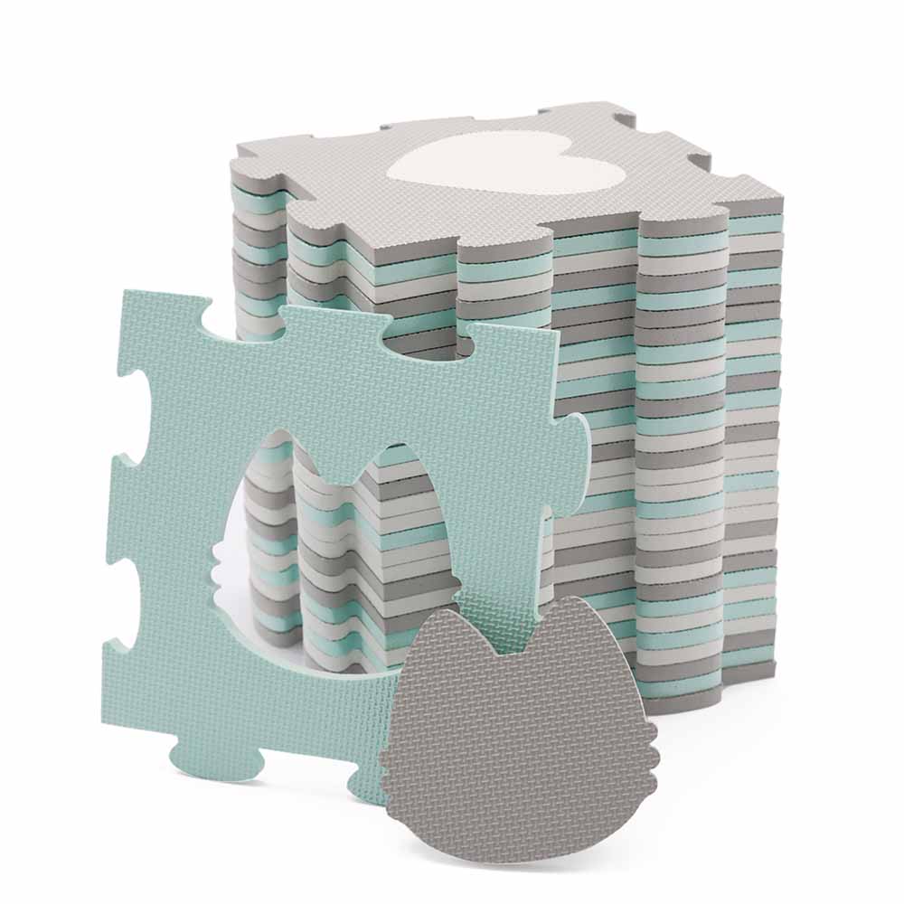 Kinderkraft puzzle LUNO oblici, mint