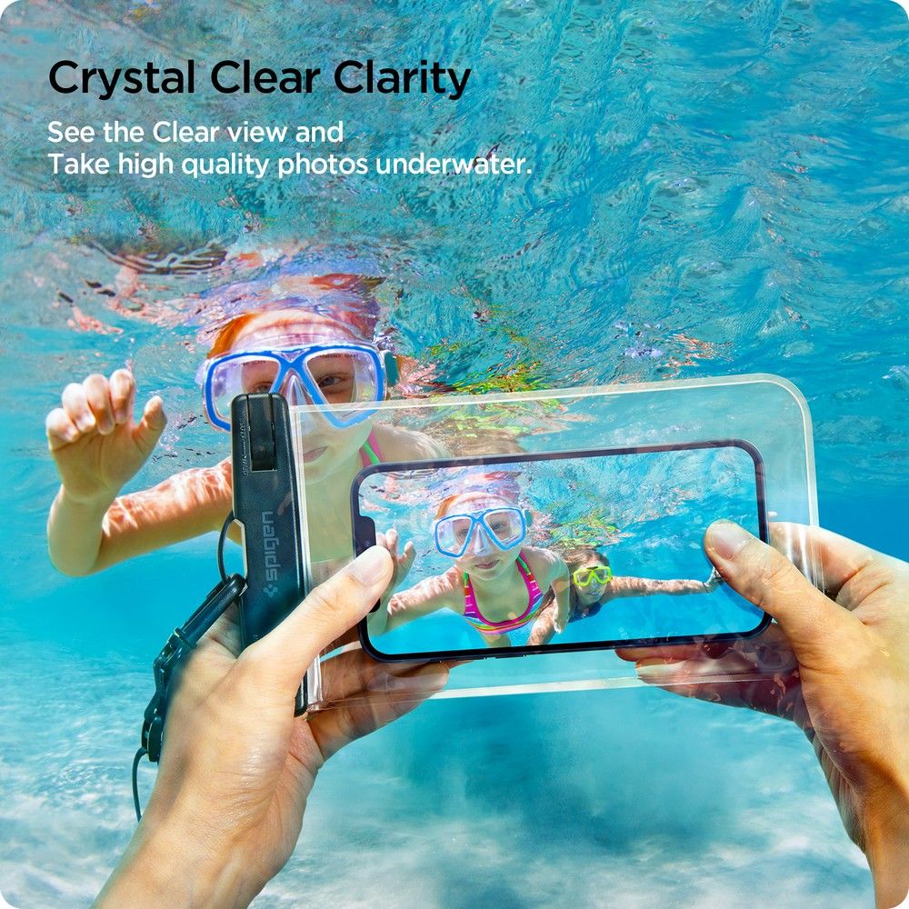 SPIGEN A601 UNIVERZALNA VODONEPROPUSNA TORBICA 2 KOM PAKET CRYSTAL CLEAR