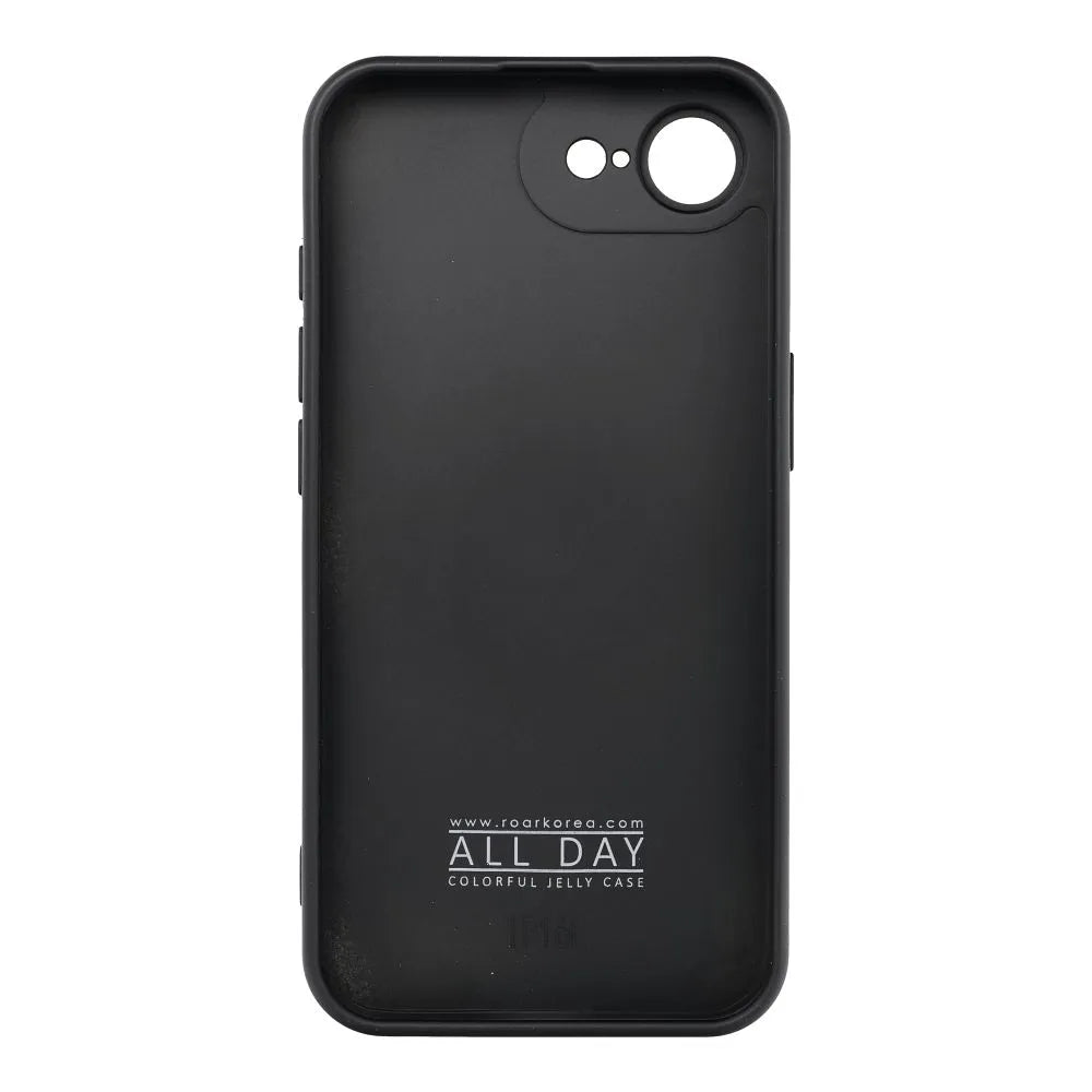 ROAR COLORFUL JELLY maska za iPhone 16e (SE 4 2025) crna