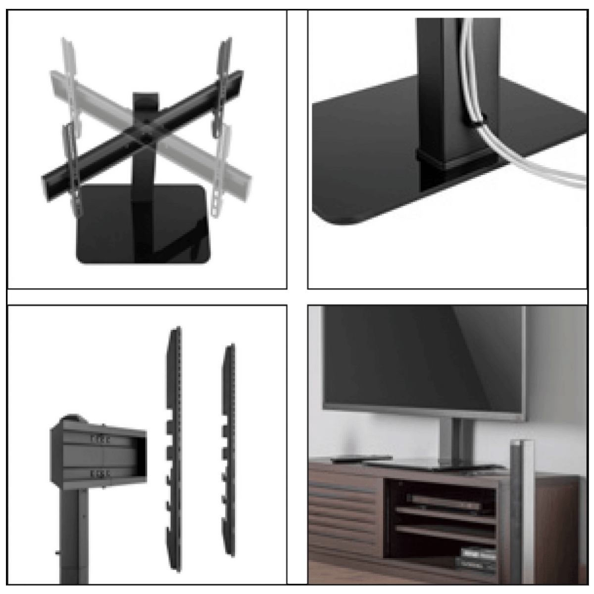 Superior Stolni nosač za TV prijemnike, 37" - 70", 40kg - Universal tabletop TV stand 37-70
