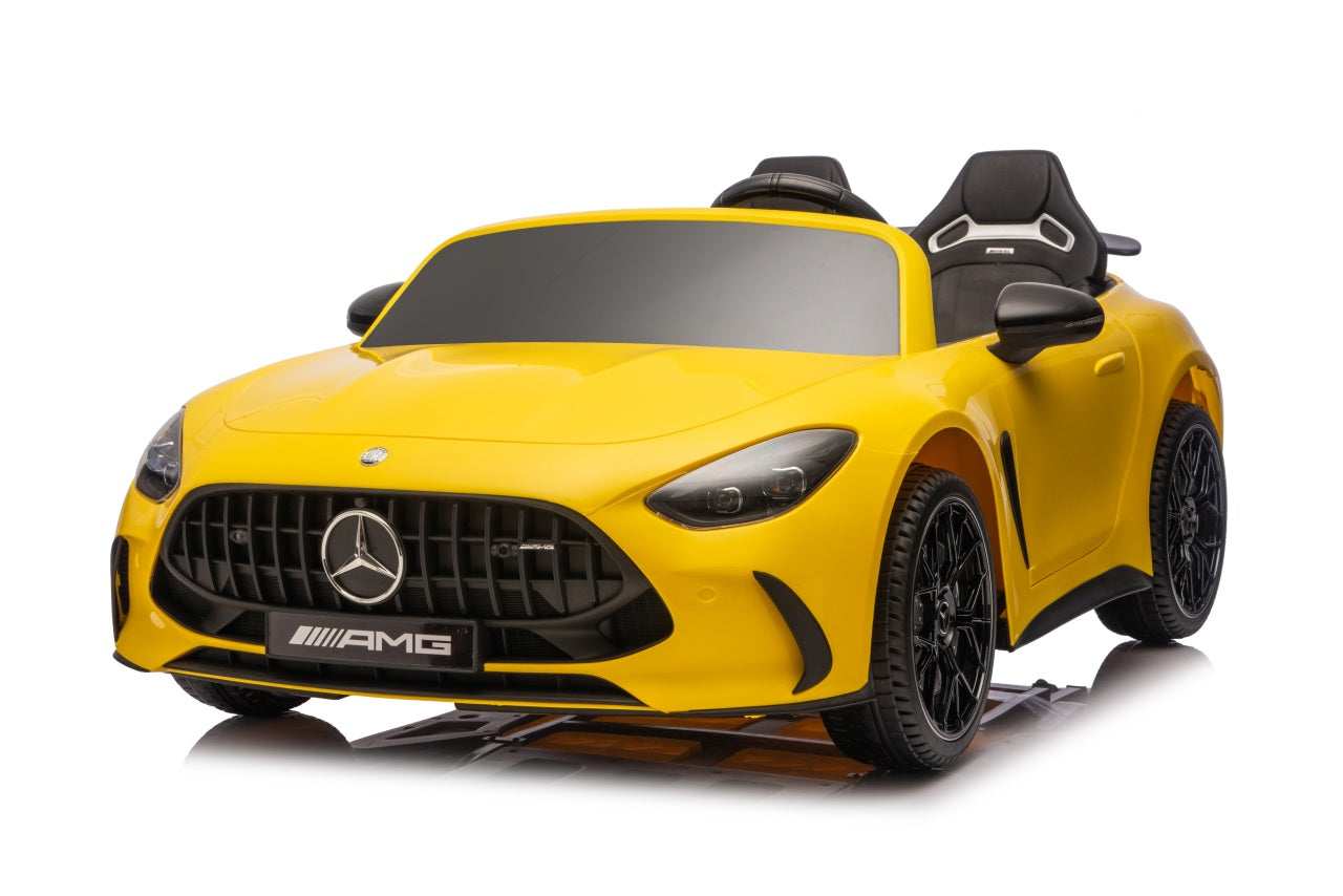 Licencirani auto na akumulator Mercedes Benz GT63 AMG - dvosjed - žuti