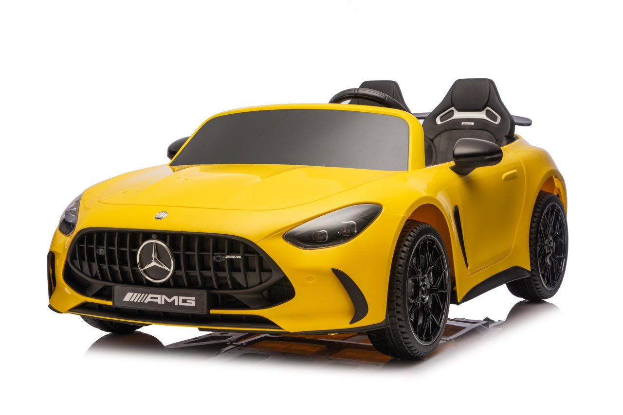 Licencirani auto na akumulator Mercedes Benz GT63 AMG - dvosjed - žuti