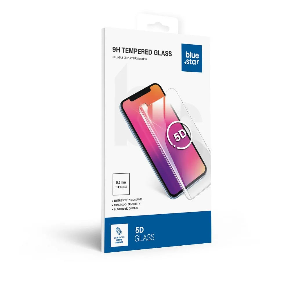 Blue Star 5D kaljeno staklo – za Samsung Galaxy A32 5G (potpuno ljepilo/case friendly) – crno