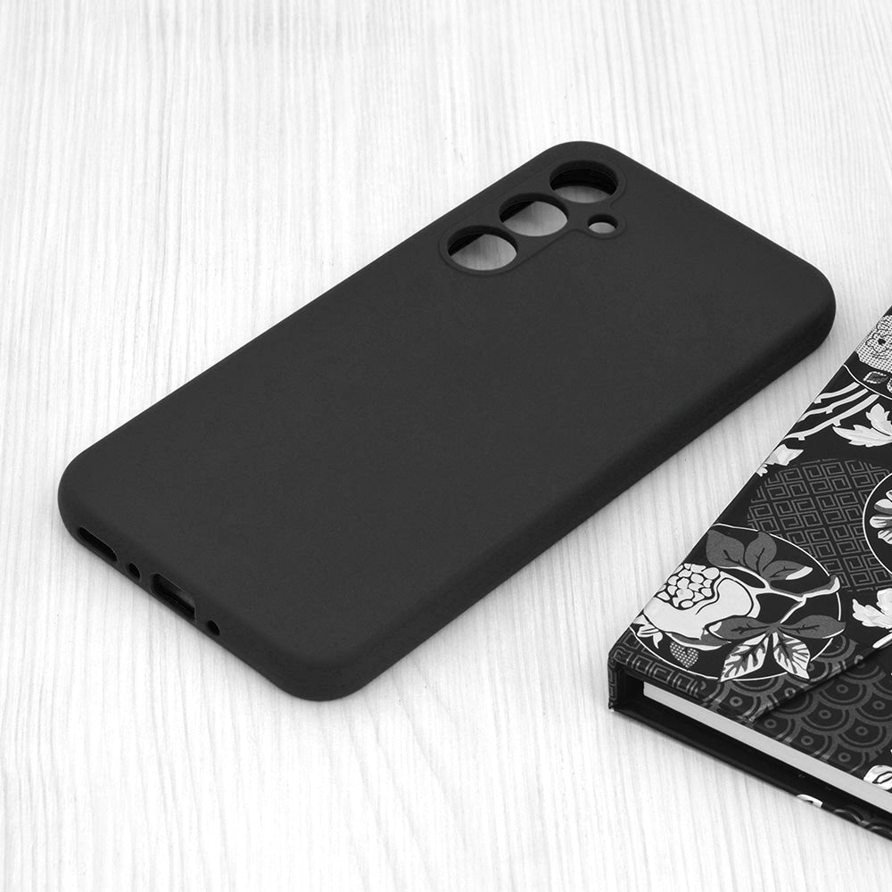 Techsuit Soft Edge Silicone maska za Samsung Galaxy A35 5G crna