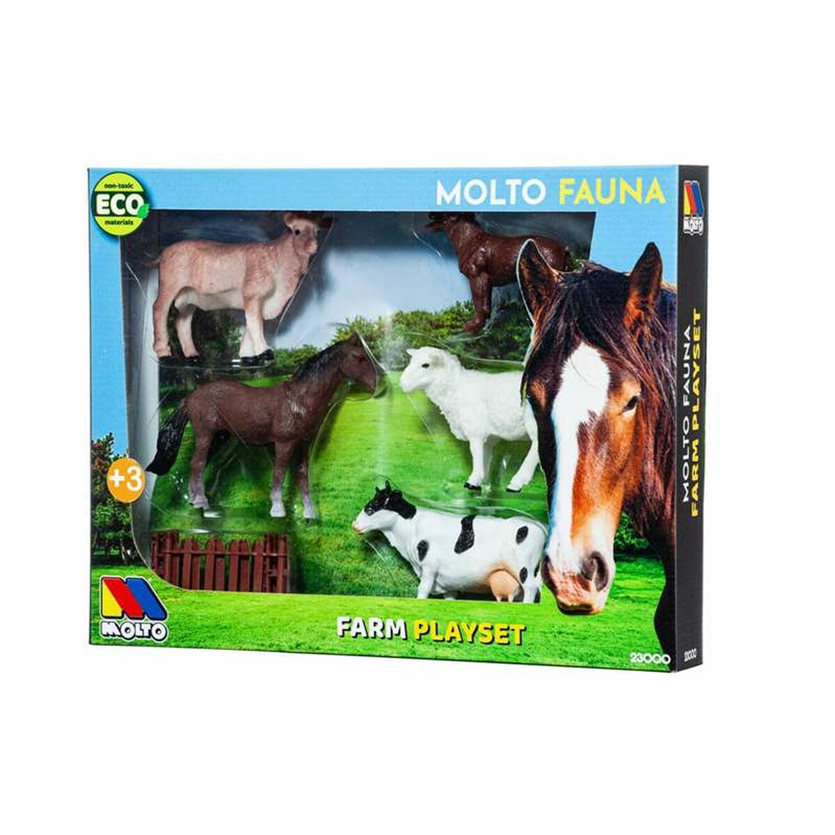 Set od Životinja s farme Moltó 6 Dijelovi Plastika