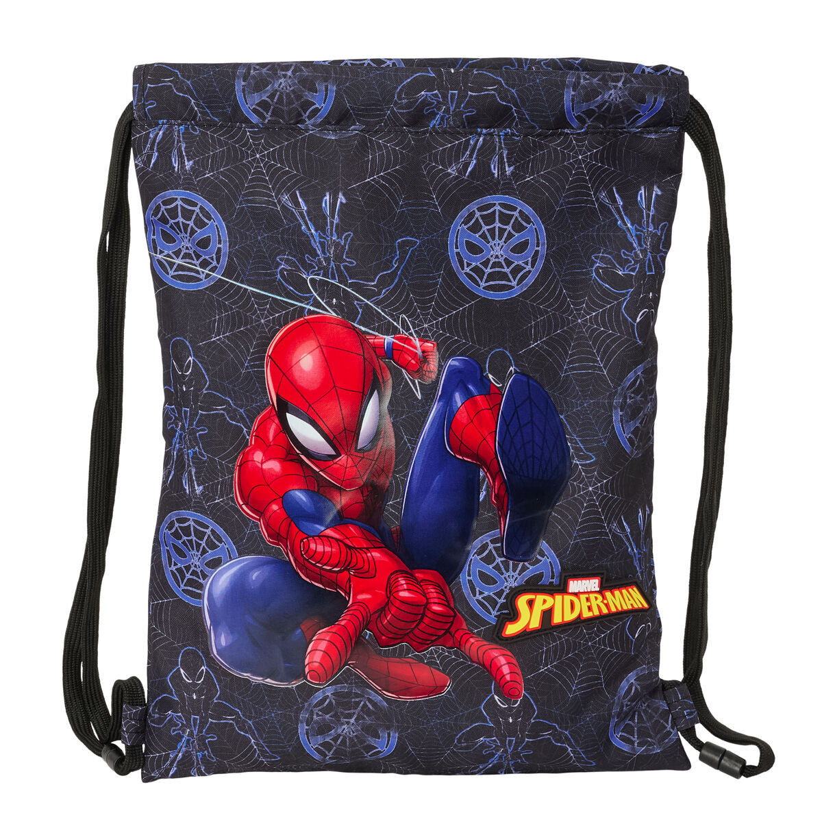 Torba-ruksak s Trakama Spider-Man Attack Crna 26 x 34 x 1 cm