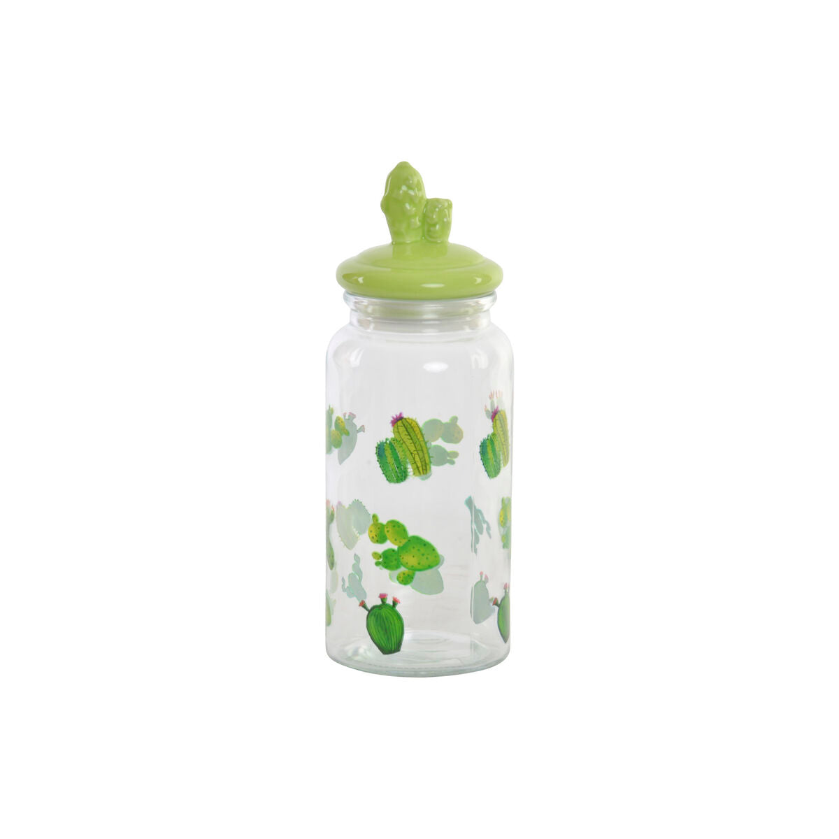 Čamac DKD Home Decor Keramika Kristal Kaktus PE Boho (1400 ml) (10,5 x 28 cm)